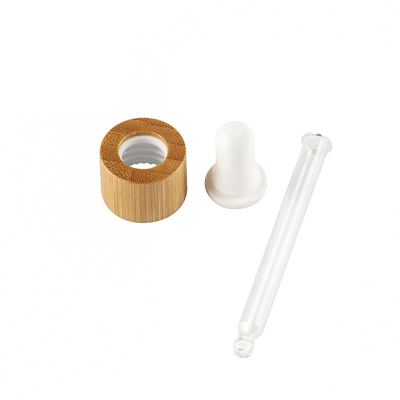 Wesentlich-Öl-Flaschen-Kosmetik füllen Bambustropfenzähler-Spitzen 0.25ml 0.5ml ab