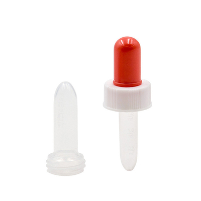 flaschen-Tropfenzähler-Pipetten-Verpacken des roten Kopf-0.25ml Plastik