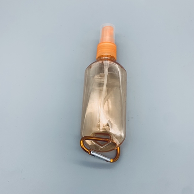 Plastik-leere Desinfizierer-Flasche HAUSTIER Spray-Reise der Hand60ml mit Carabiner