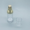 Goldtransparente kosmetische luftlose PlastikPumpflaschen, die 30ML vakuumverpacken