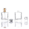 klare quadratische Glasspray-Pumpflasche-Malerei-Beschriftung des parfüm-100ml
