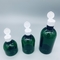 Dunkelgrüne leere Runden-STREICHELN kundenspezifische Shampoo-Flasche des Großhandel-50ml 100ml 150ml kosmetische Plastikpumpflasche